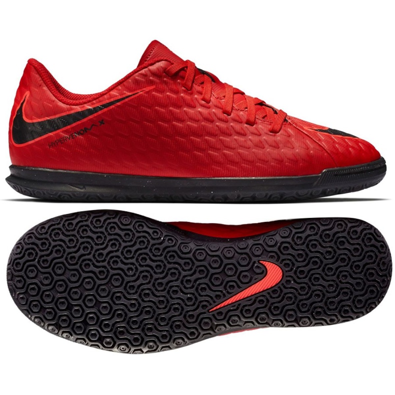 Indoor shoes Nike HypervenomX Phade Iii Ic Jr 852583-616 red red