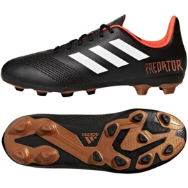 Adidas Predator 18.4 FxG Jr CP9243 football boots black black Adidas Predator 18.4 FxG Jr CP9243 football boots black black