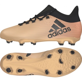 Adidas X 17.1 Fg Jr CP8977 football boots golden Adidas X 17.1 Fg Jr CP8977 football boots golden