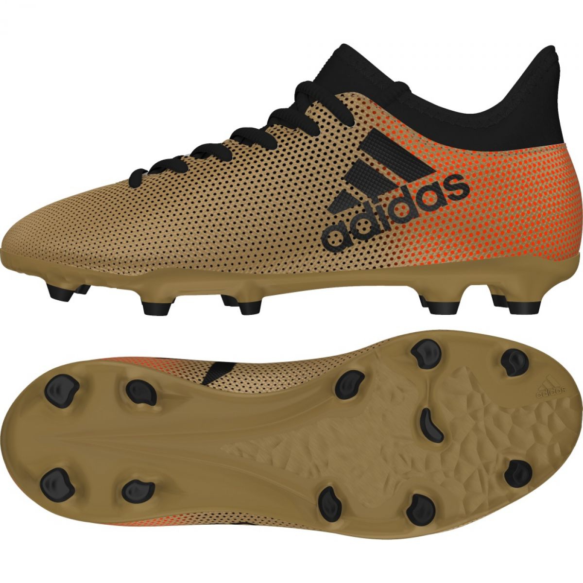 Gold adidas x 17 sale