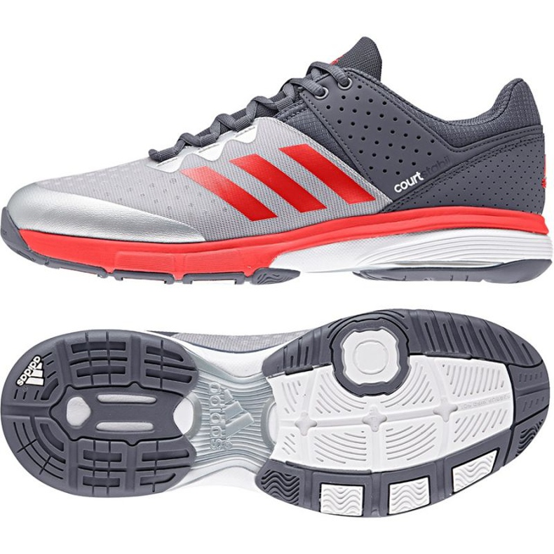 Adidas Court Stabil handball shoe grey