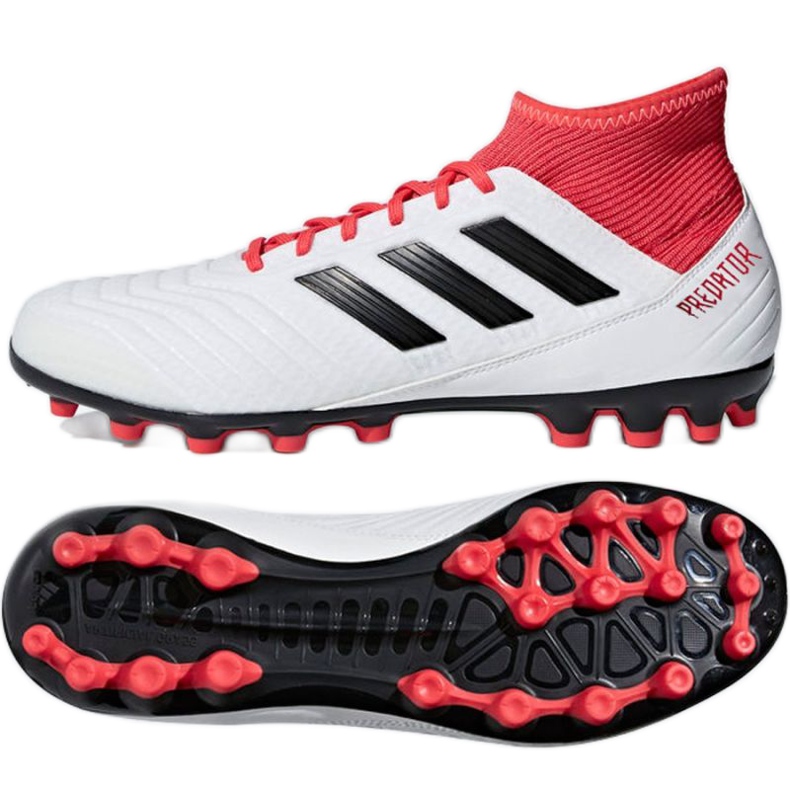 Adidas Predator 18.3 Ag M CP9307 football boots white white
