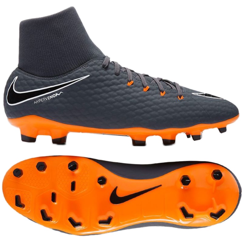 Nike Hypervenom Phantom 3 football shoe grey