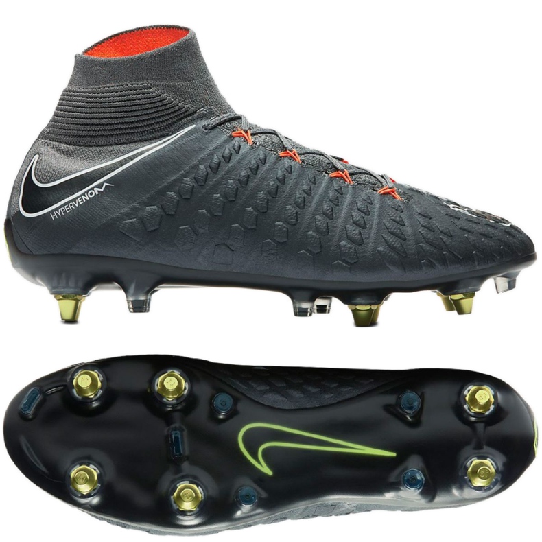 Nike Hypervenom Phantom 3 Elite Df Fg Ac M AH7269-081 football boots grey grey