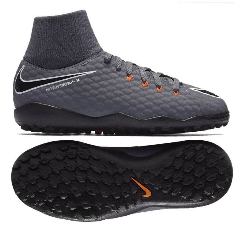 Nike Hypervenom PhantomX 3 Academy Df Tf Jr AH7293-081 football shoe multicolored grey