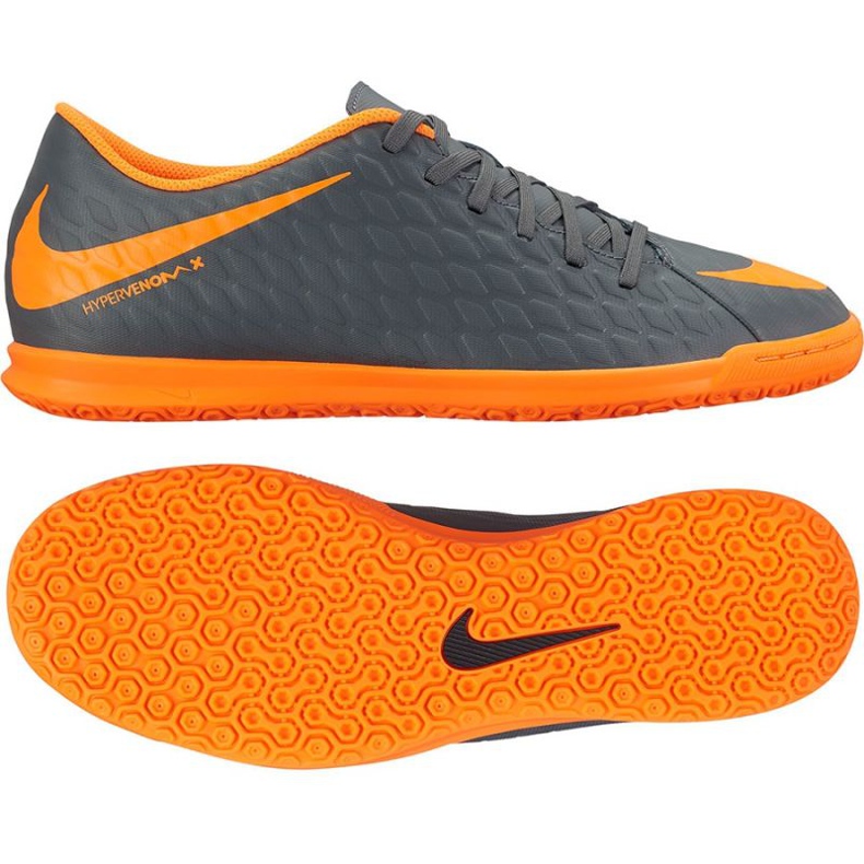 Indoor shoes Nike Hypervenom PhantomX Iii Club Ic M AH7280-081 multicolored grey
