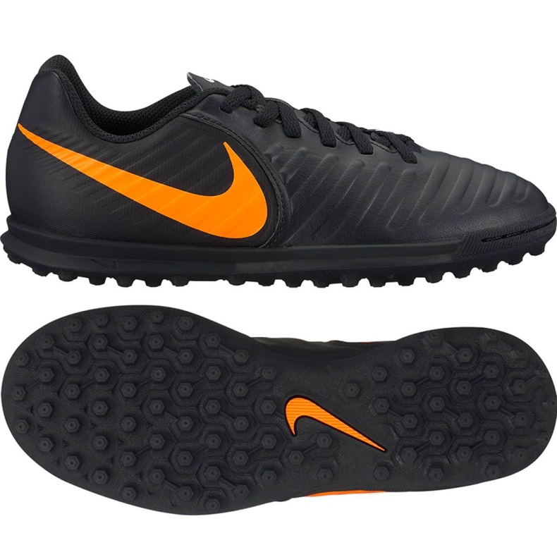 Nike LegendX 7 Club Tf Jr AH7261-080 football shoes black black