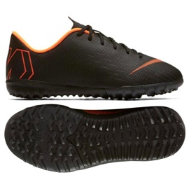 Nike Mercurial VaporX 12 Academy Gs Tf Jr AH7342-081 football shoes black black