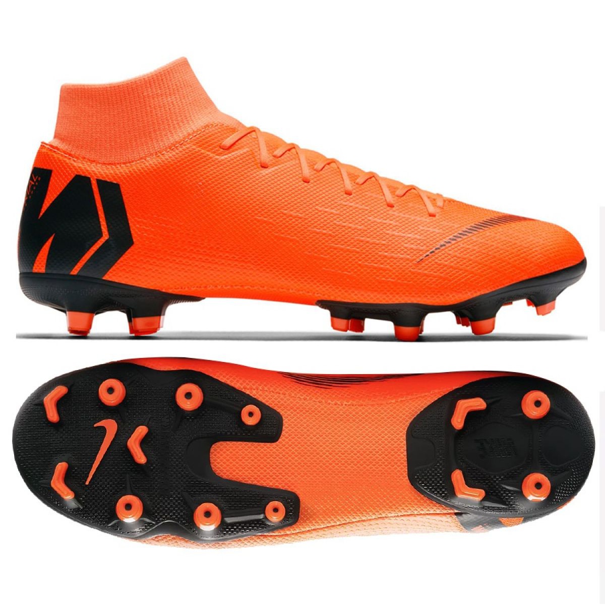 orange football boots
