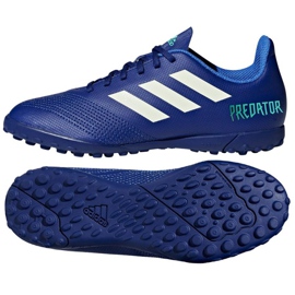Adidas Predator Tango 18.4 Tf Junior CP9097 football boots blue blue Adidas Predator Tango 18.4 Tf Junior CP9097 football boots blue blue