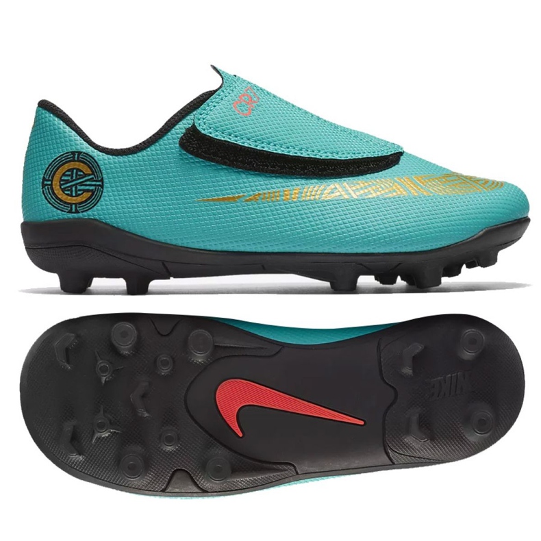 Nike Mercurial Vapor 12 Club Ps V CR7 Mg Jr AJ3096-390 football shoes blue blue