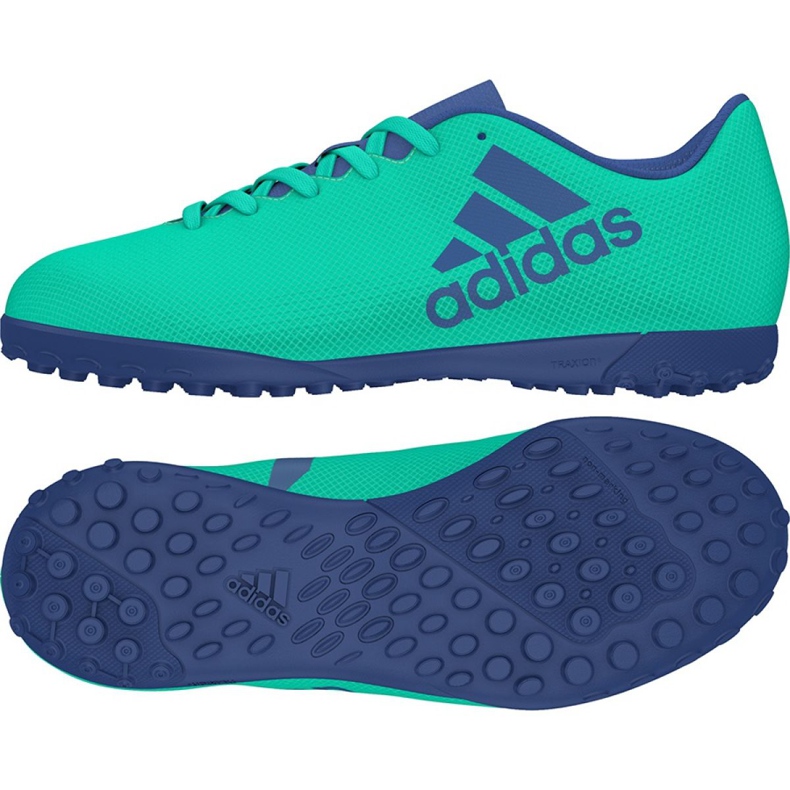 Adidas X Tango 17.4 Tf Jr CP9045 football boots green green