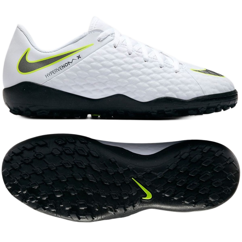 Nike Hypervenom 3 Academy Tf Jr AJ3797-107 football shoe white white