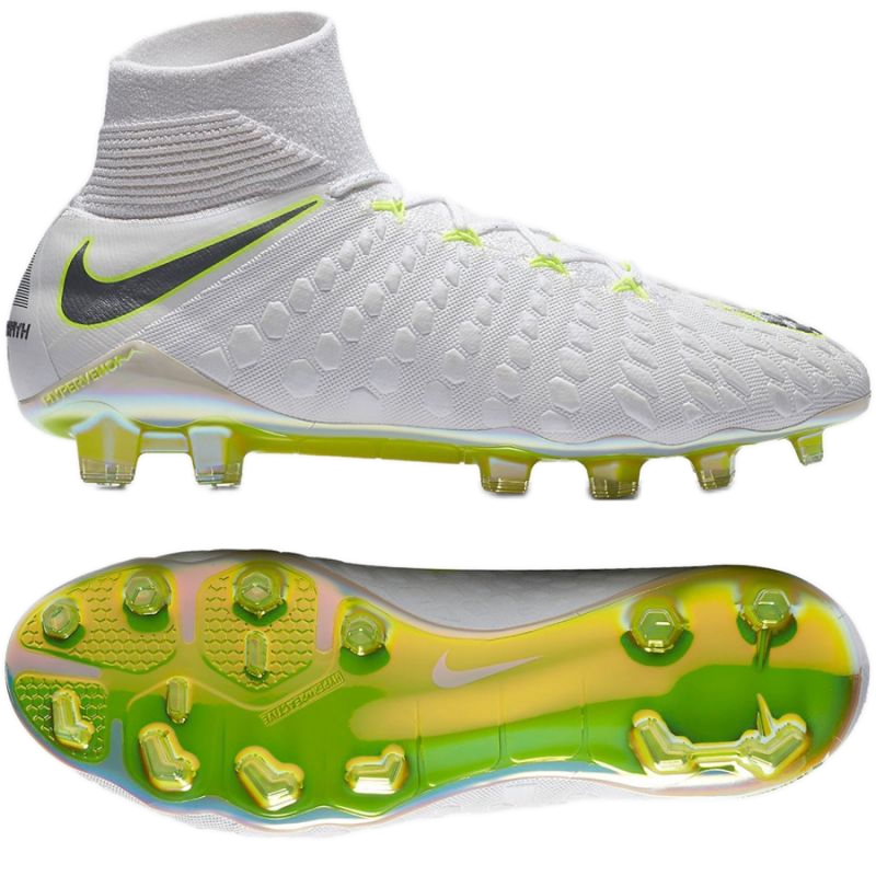 Hypervenom Phantom 3 Elite Dynamic Fit FG M football shoes white - KeeShoes