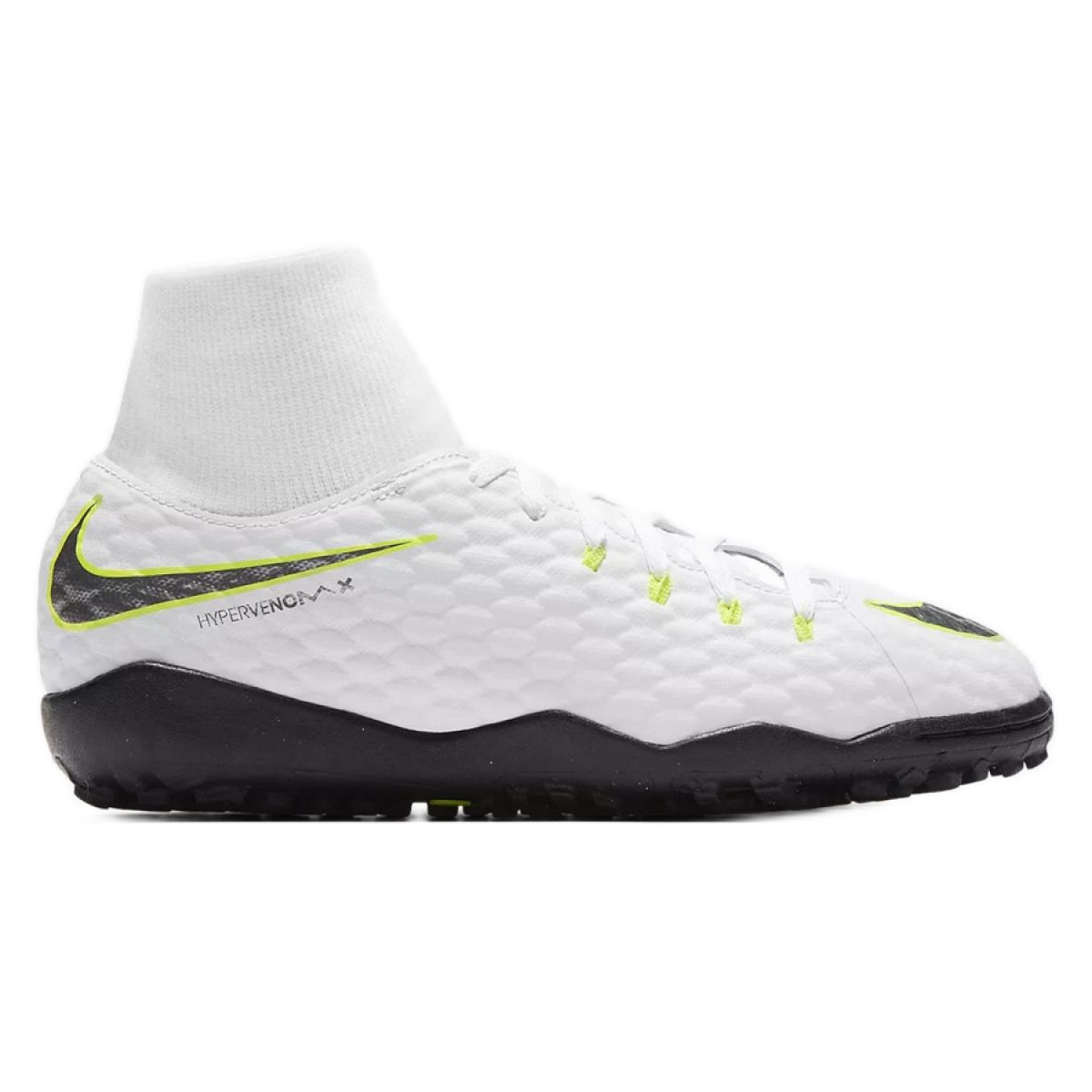 Un pan reserva boleto Nike Hypervenom PhantomX 3 Academy Df Tf Jr AH7293-107 football shoe white  white - KeeShoes