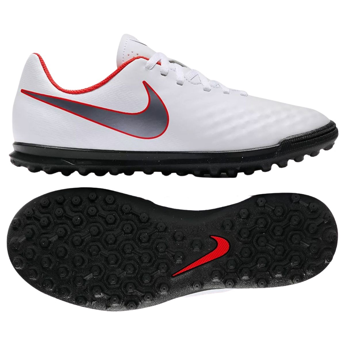 Nike ObraX 2 Club Tf Jr AH7317-107 football shoes multicolored white - KeeShoes