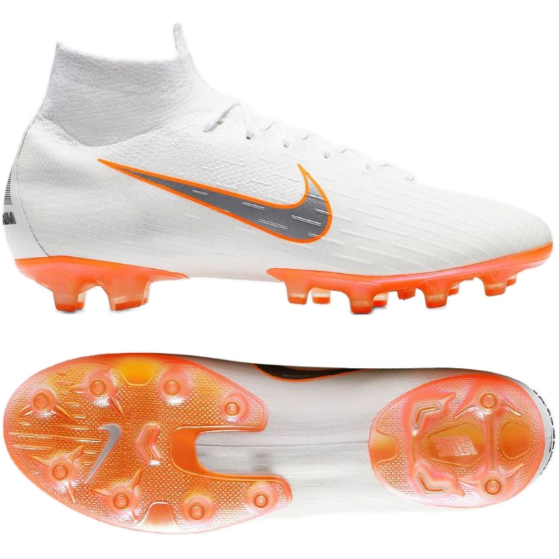 Nike Mercurial Superfly 6 Elite Ag Pro M AH7377-107 football shoes white white