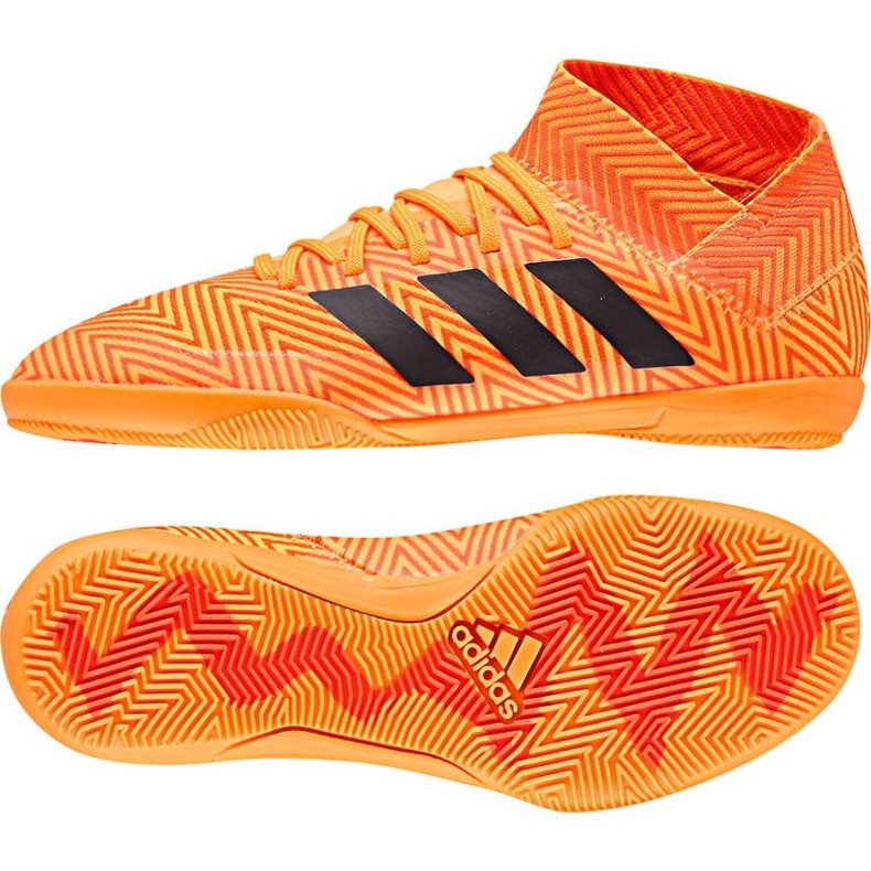 Adidas Nemeziz Tango 18.3 IN Jr DB2373 football boots orange