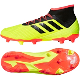 Adidas Predator 18.2 Fg M DB1997 football boots multicolored yellow Adidas Predator 18.2 Fg M DB1997 football boots multicolored yellow