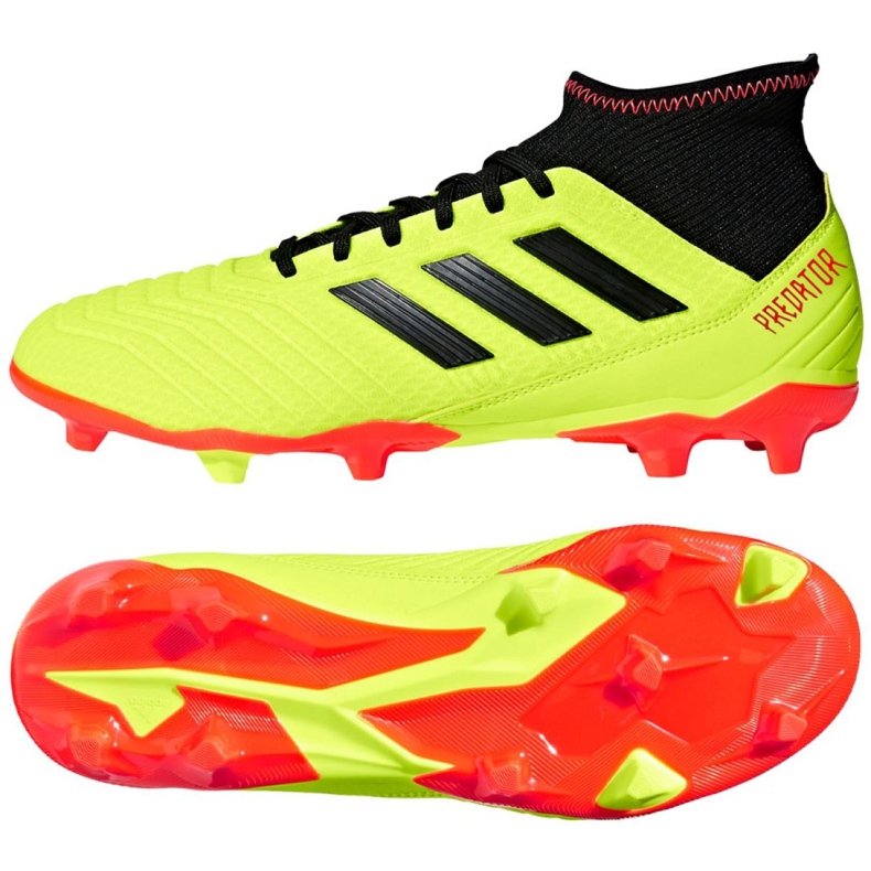 Adidas Predator 18.3 Fg M DB2003 football boots yellow yellow Adidas Predator 18.3 Fg M DB2003 football boots yellow yellow