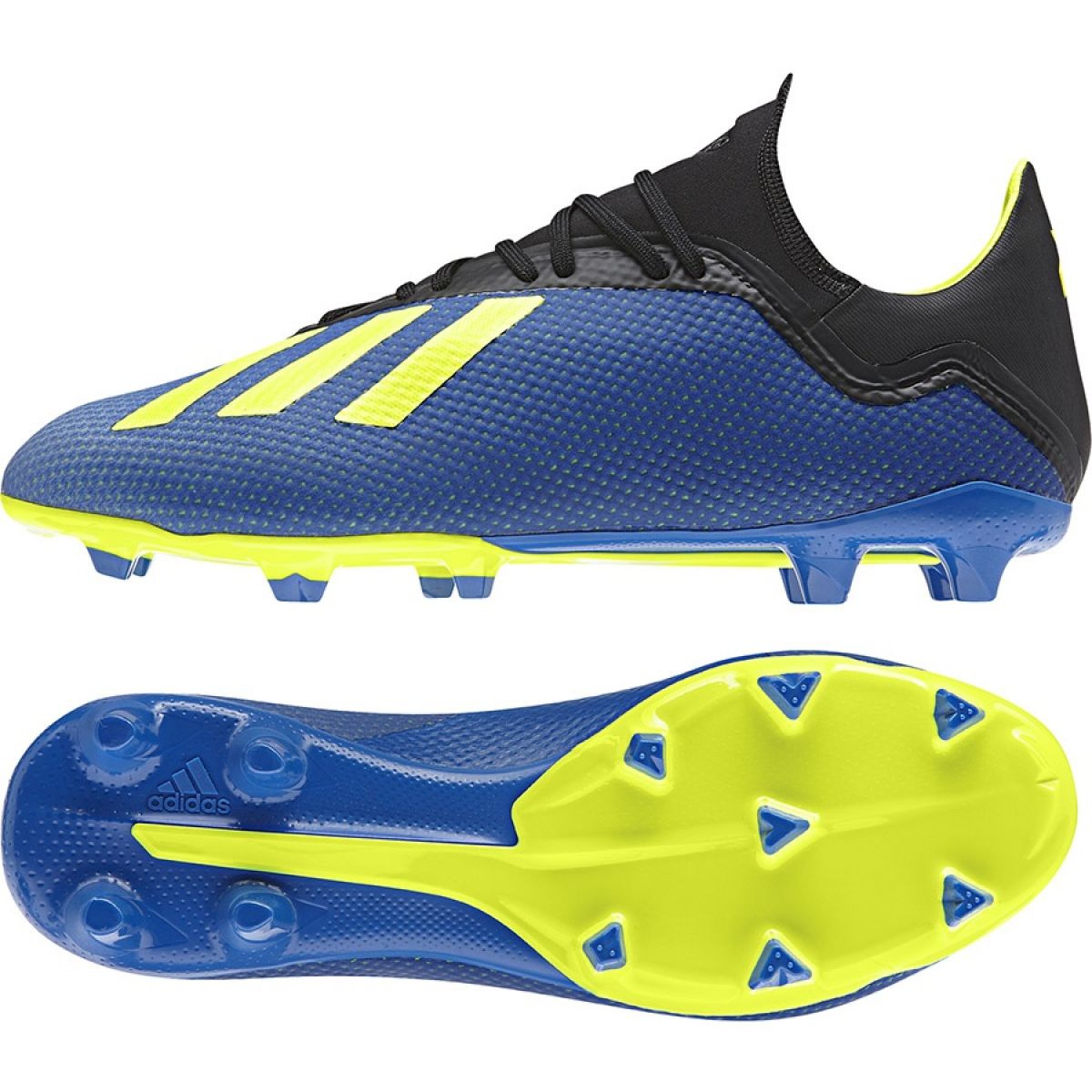 Adidas X 18.3 Fg M DA9335 football boots multicolored blue