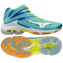 Mizuno Wave Lightening Z3 Mid W V1GC170504 volleyball shoes blue blue Mizuno Wave Lightening Z3 Mid W V1GC170504 volleyball shoes blue blue