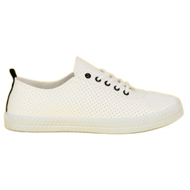 Kylie Openwork Tied Sneakers white Kylie Openwork Tied Sneakers white