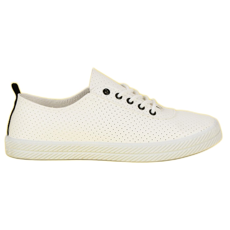 Kylie Openwork Tied Sneakers white