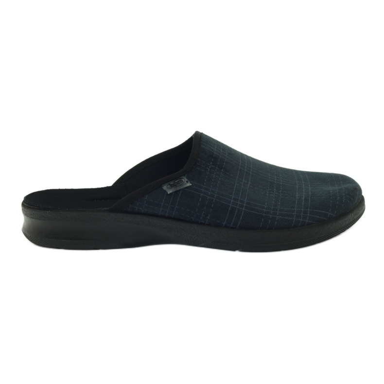 Slippers slippers, checkered Befado 548m013 grey
