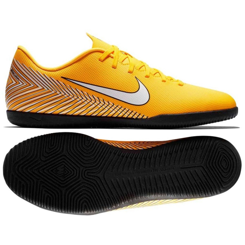 Indoor shoes Nike Mercurial VaporX 12 Club Neymar Ic M AO3120-710 yellow yellow