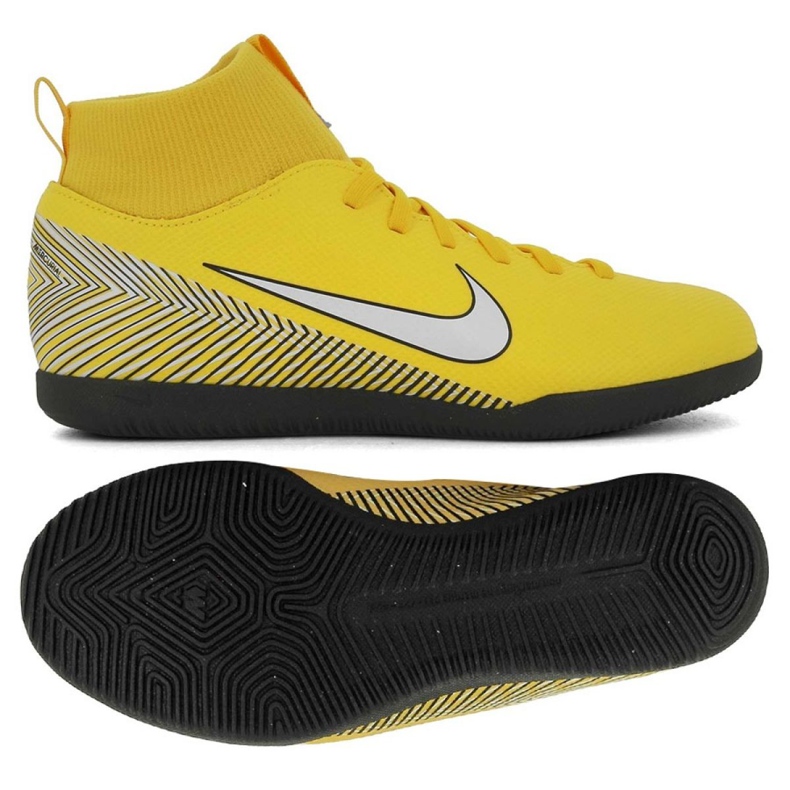 Indoor shoes Nike Mercurial SuperflyX 6 Club Neymar Ic Jr AO2891-710 multicolored yellow