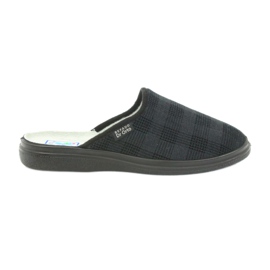 Befado men's shoes125m slippers, health slippers black grey Befado men's shoes125m slippers, health slippers black grey