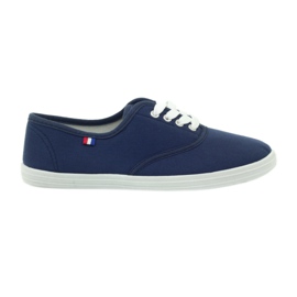 American Club navy blue sneakers, women's sneakers American Club navy blue sneakers, women's sneakers