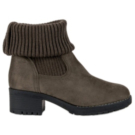 Seastar Slip-on high boots green Seastar Slip-on high boots green