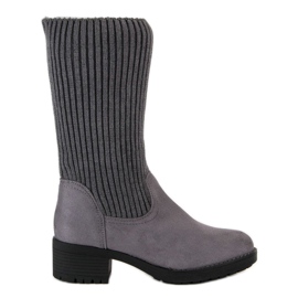 Seastar Slip-on high boots grey