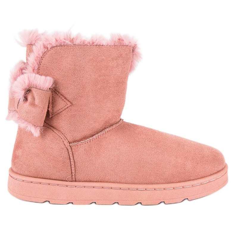 Women's pink snow boots