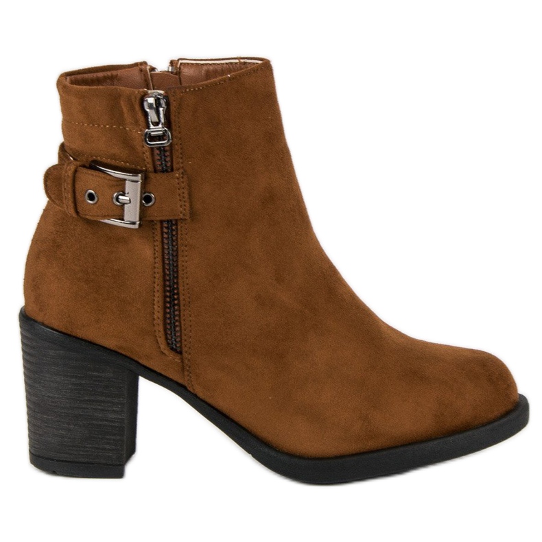 Small Swan Fashionable women's boots brown