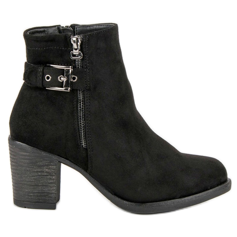 Small Swan Fashionable women's boots black