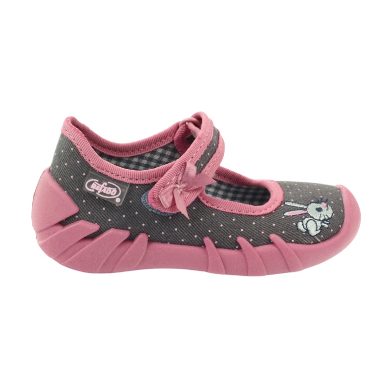 Befado children's shoes 109P168 grey pink Befado children's shoes 109P168 grey pink