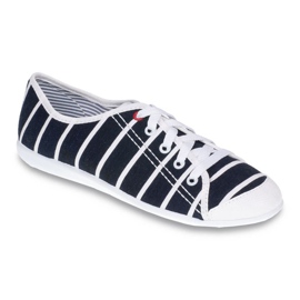 Befado youth shoes 248Q018 white navy blue Befado youth shoes 248Q018 white navy blue