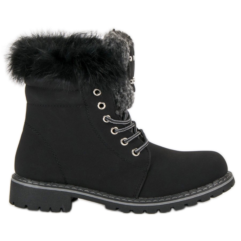 Seastar Black Trappers With Fur