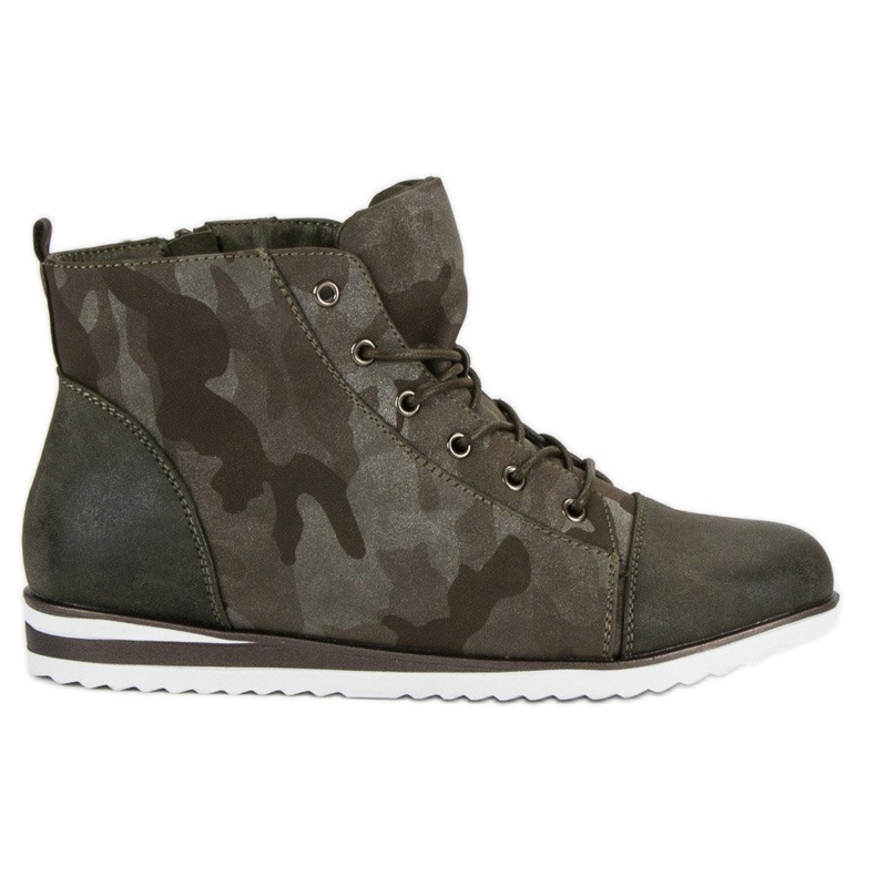 Vinceza Sneakers Over the ankle Moro green