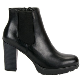 Filippo Comfortable boots on the post black Filippo Comfortable boots on the post black