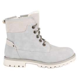 Filippo Gray tied hiking boots grey