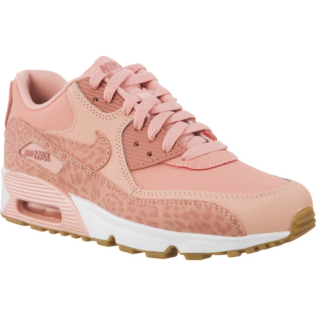 Nike Air Max 90 Leather Se Gg. Coral Stardust White. Gum Light Brown Rust Pink violet