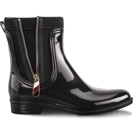 Tommy Hilfiger Material Mix Rain Boots 990 Black