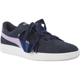 Puma Smash V2 Ribbon Sargasso Sea Purple Rose multicolored navy blue Puma Smash V2 Ribbon Sargasso Sea Purple Rose multicolored navy blue