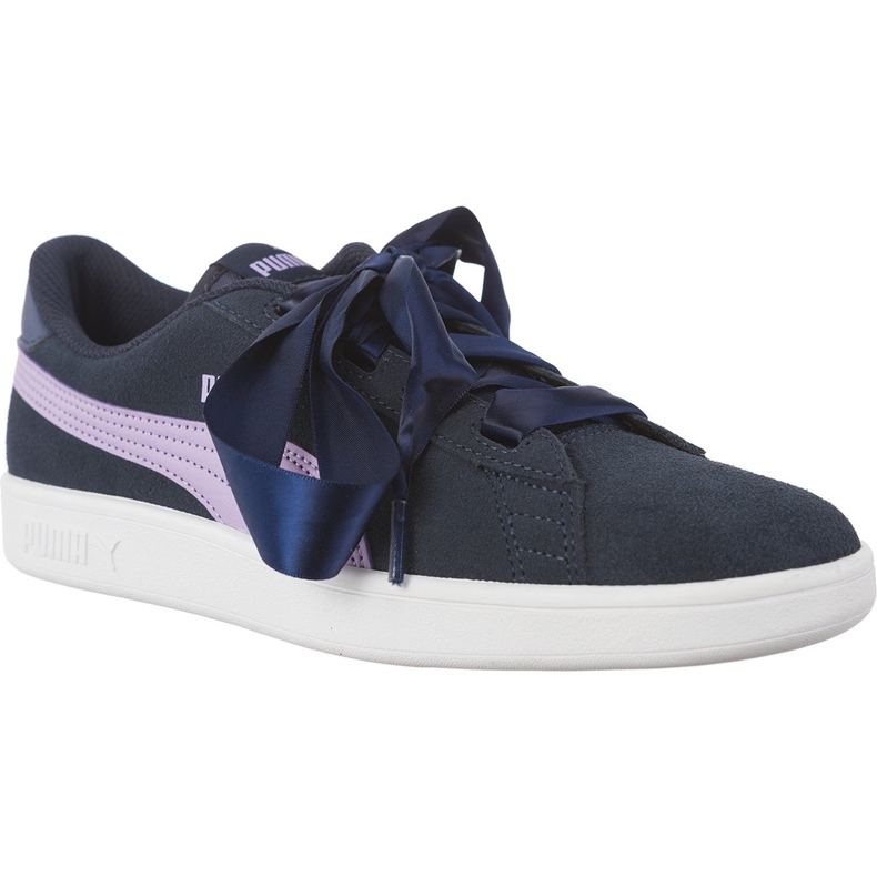 Puma Smash V2 Ribbon Sargasso Sea Purple Rose multicolored navy blue