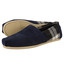 Toms Suede Plaid Mens Classic Alpargata 208 navy blue