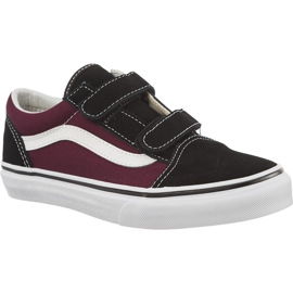 Vans Pop Old Skool V Q7J Black Og Burgundy multicolored Vans Pop Old Skool V Q7J Black Og Burgundy multicolored